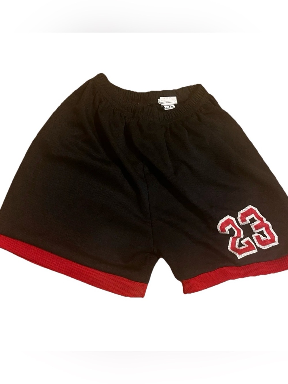 Toddler Boys 2T Black & Red Basketball Athletic Shorts #23